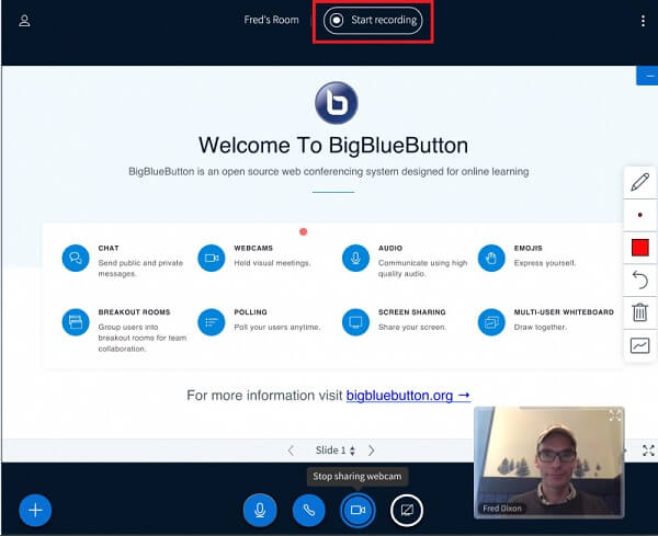 Záznam BigBlueButton