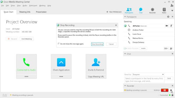 Rekord Webex találkozó helyi