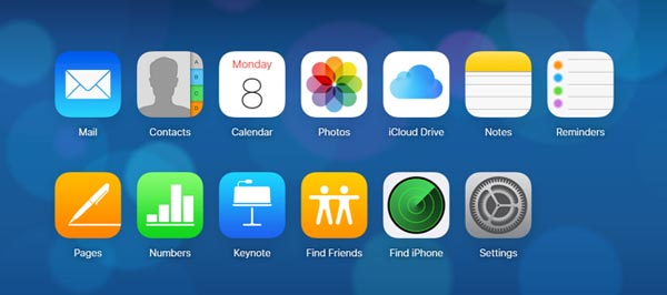iCloud.com上のデータを回復