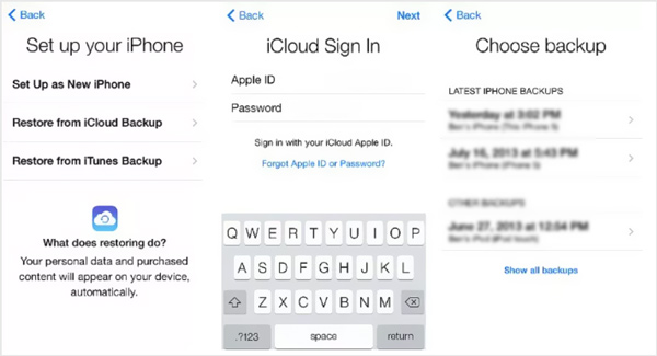 削除された履歴サファリiPhoneをiCloudから復元する