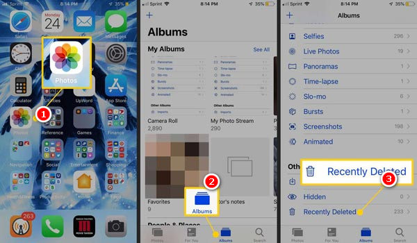 iPhoneから削除されたビデオを回復する
