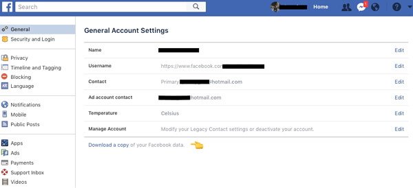 restaurer les photos supprimées de Facebook via le dossier Archive