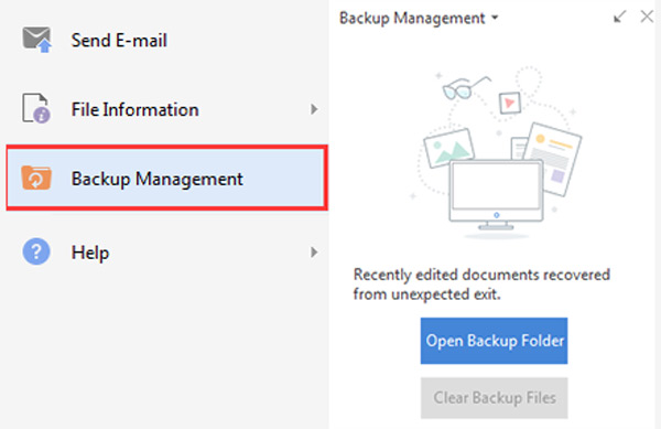 Stellen Sie nicht gespeicherte wps-Dateien aus dem Backup wieder her