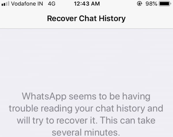 Recover Chat History
