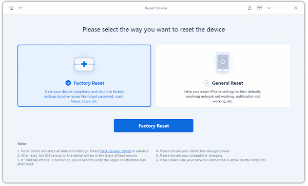 Genstart dyb reparation