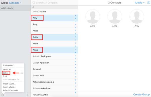 Remove Duplicate Contact