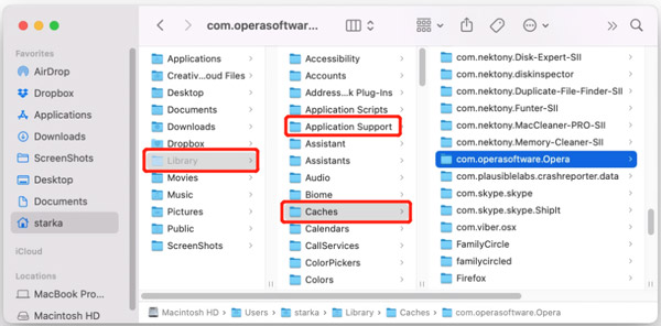 Remove Opera Service Files from Mac
