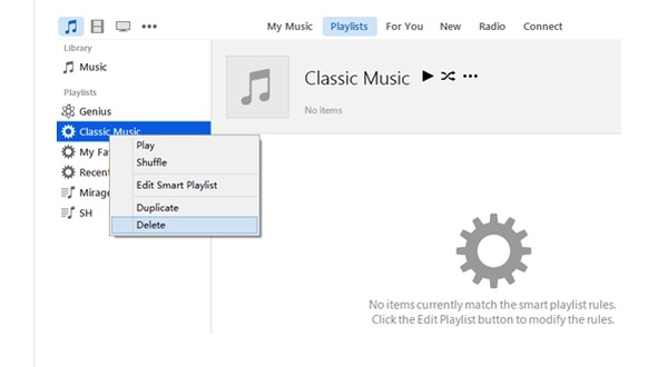 Remove Smart Playlists