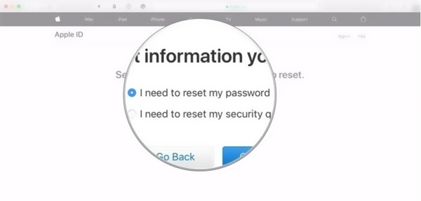 Återställ Apple ID-lösenord
