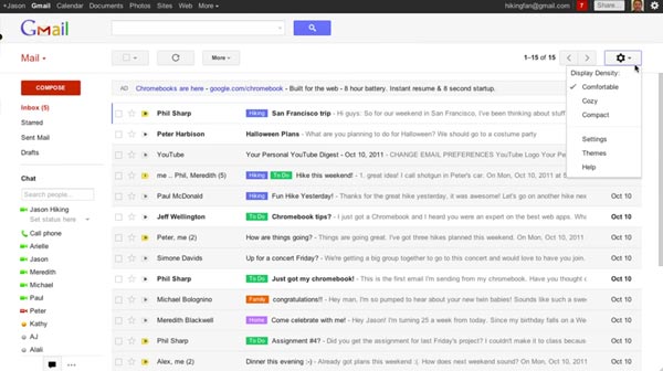 A Gmail-jelszó visszaállítása a webhelyen