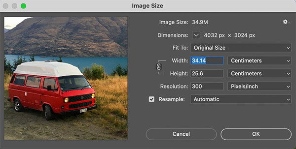 Resize an Image in Photoshop