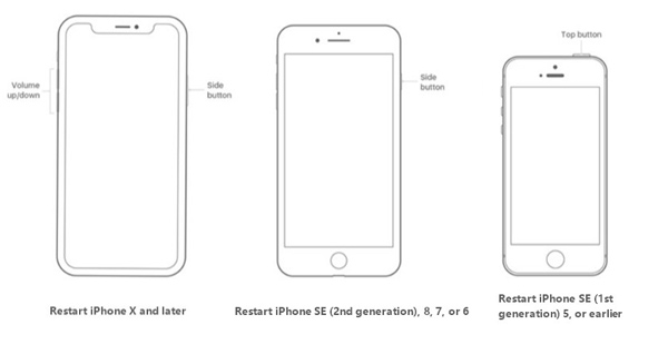 iPhoneを再起動する