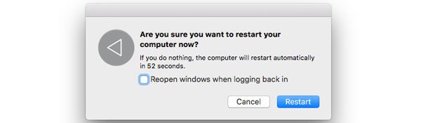 Restart mac