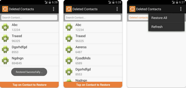 Restore Contacts App