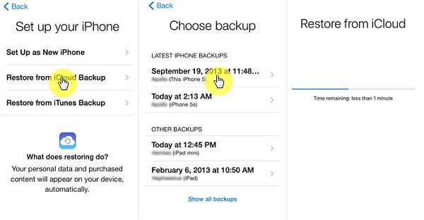 Gendan slettede WeChat-meddelelser fra iCloud-backup