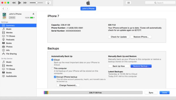 İPhone'u iTunes ile geri yükle