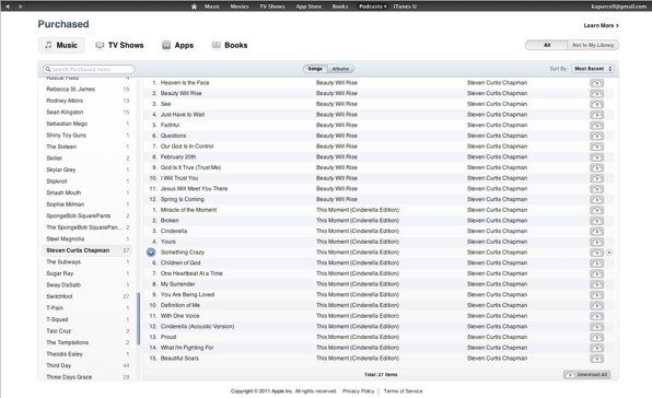 Herstel iTunes Library van iCloud