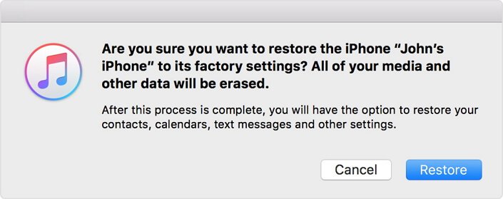 Restore iPhone