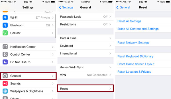 Restoring iPhone to Factory Settings
