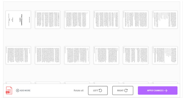 Rotar pdf en línea con smallpdf