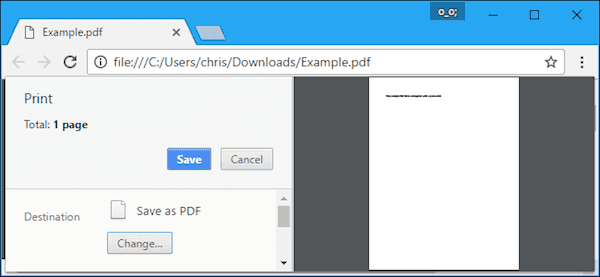 Save PDF