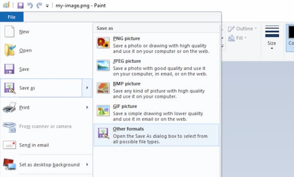 Enregistrer le PDF en GIF