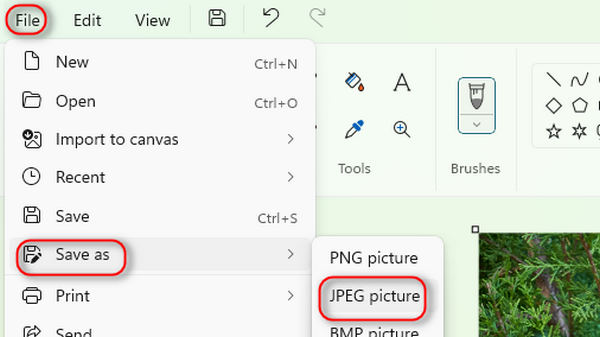 Save Png  Windows Paint