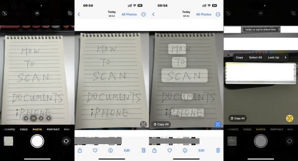 Сканирование на iPhone с камерой
