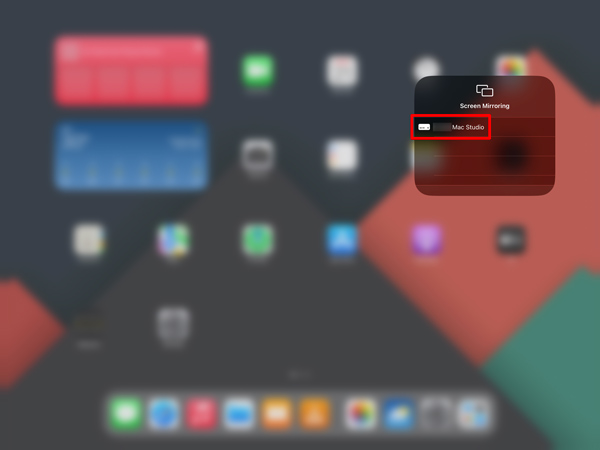 Screen Mirror iPad til Mac Studio