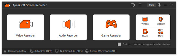 Scherm Recorder Interface