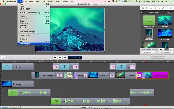 Screenflow-muziekrecorder