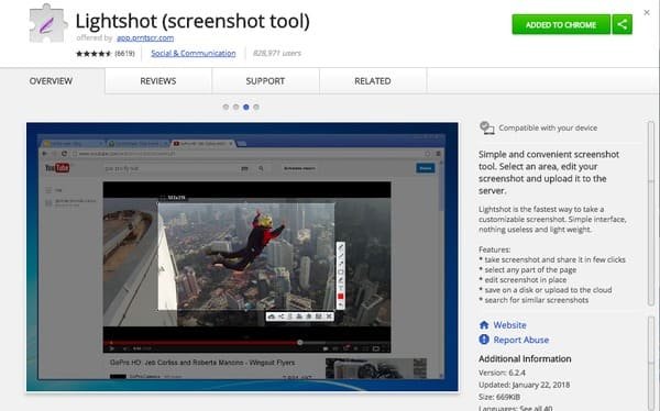 Screenshot Lenovo mit Lightshot