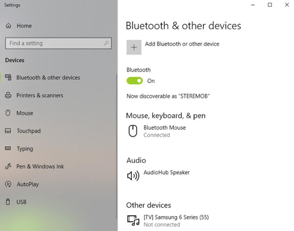 Set Bluetooth On PC