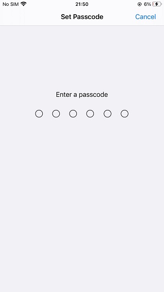 Passcode einstellen