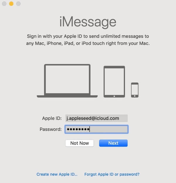 Установите iMessage на Mac