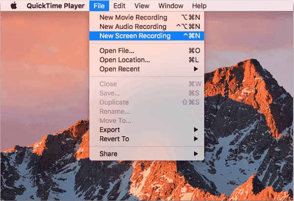 Angi QuickTime-innstillinger