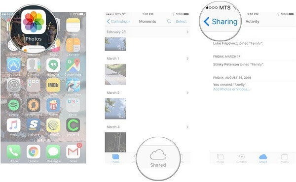 Удаление пустых фотоальбомов на iPhone 5