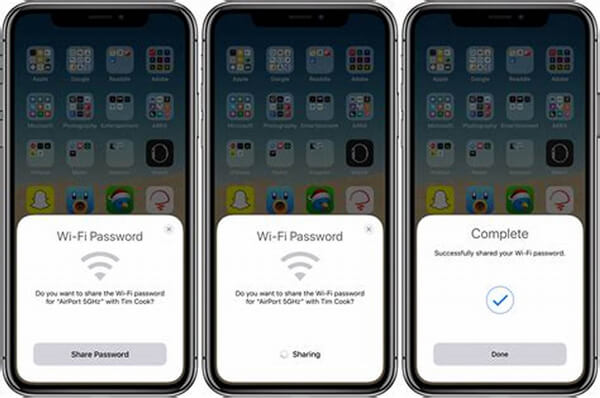 Wi-Fi-Passwort teilen