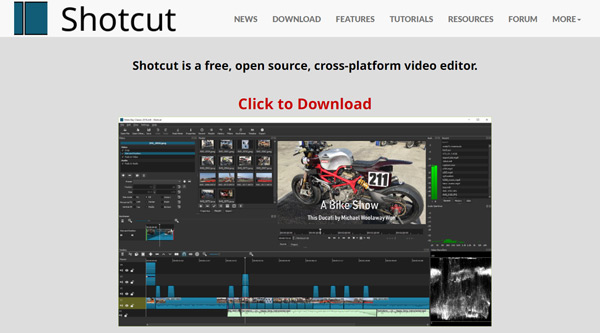 Скачать программу Shotcut MP4 Video Cutter бесплатно