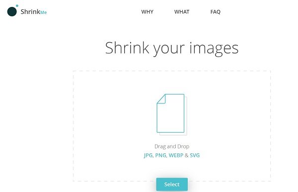 ShrinkMe Komprimera SVG