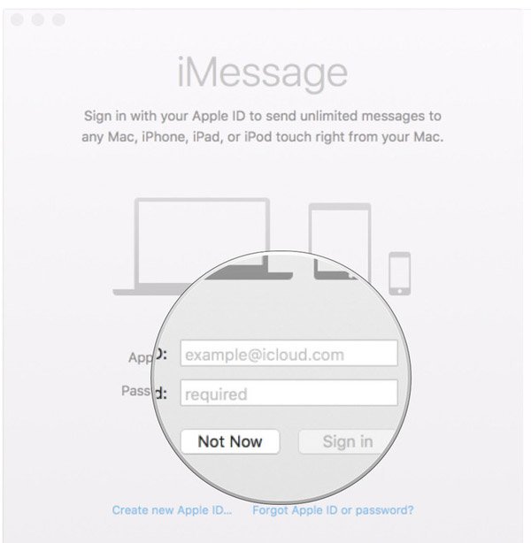 Sign in iMessage Account