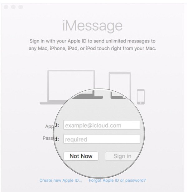 Melden Sie sich bei iMessage Account an