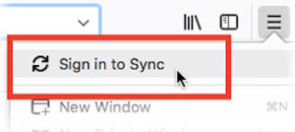 Přihlaste se k aplikaci Firefox Sync