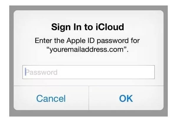 Melden Sie sich in iCloud an