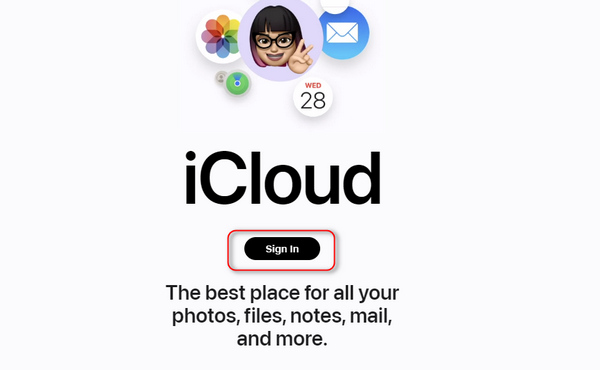 Войдите в iCloud Mac