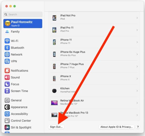 Kijelentkezés Apple Id Macos jelszó