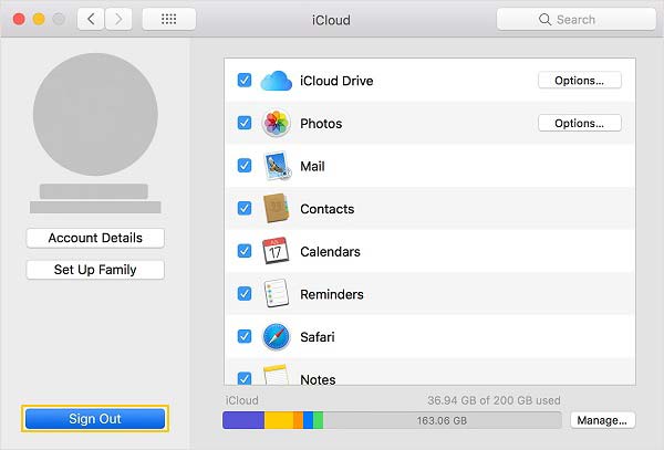 Sign Out Icloud Account On Mac