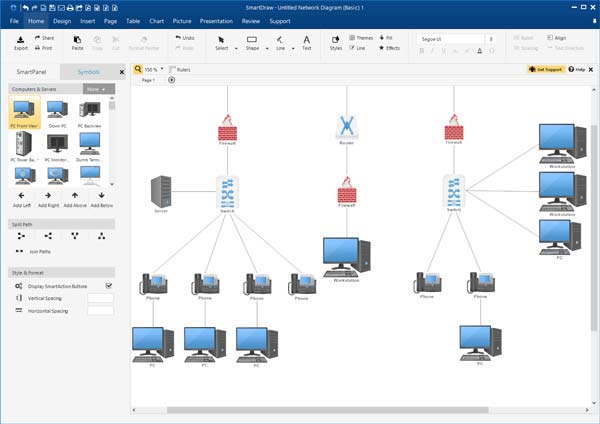 Capture d'écran SmartDraw