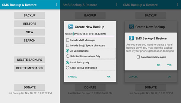 SMS Backup and Restores