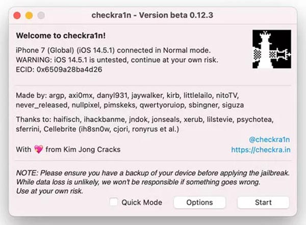 Starta Jailbreak Mac